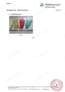 Glass Whiskey Bottle Certificate
